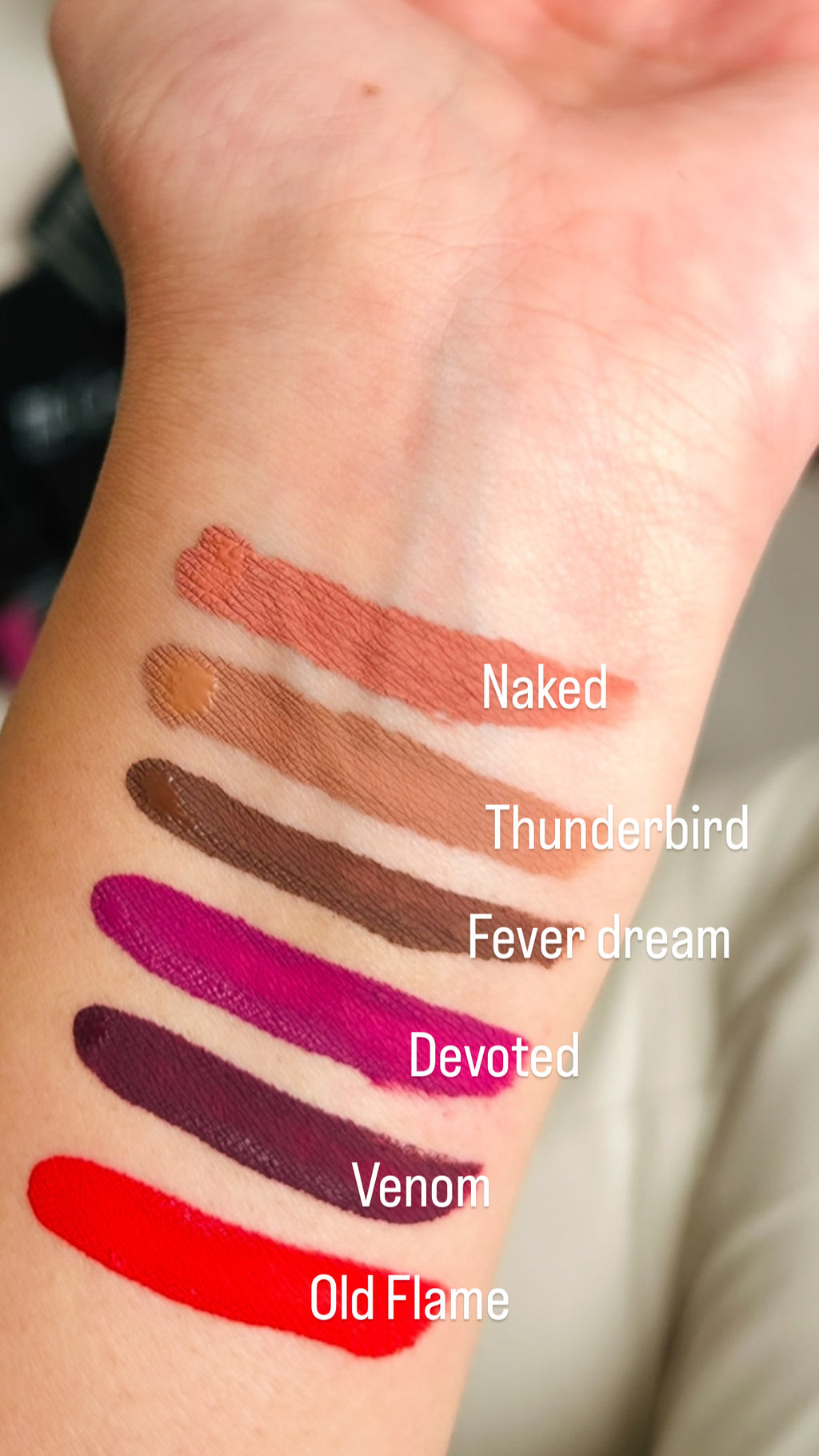 Naked Matte liquid lipstick kit(lipliner included)